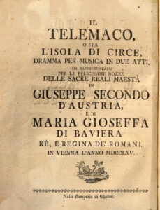 1750 Telemaco, ossia L’isola di Circe