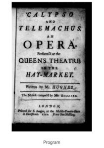 1712 Queen’s Theatre, Hay Market, London
