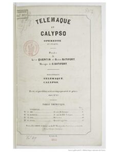 1869 Télémaque et Calypso, Paris, France
