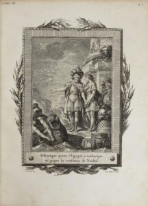 Book III, p. 40 Telemachus leaves Egypt, embarks, and wins the trust of Narbal
