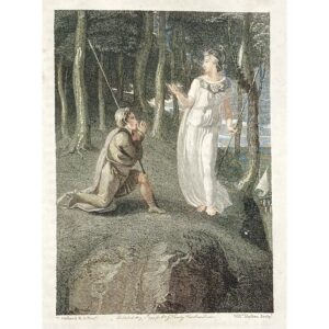 Book XVIII, p. 469 Telemachus bows down before Minerva [Athena]